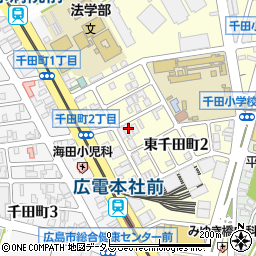 あなぶきパーク東千田町駐車場周辺の地図