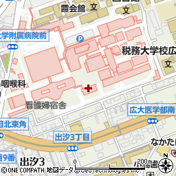 広島大学　生協霞コープショップ周辺の地図