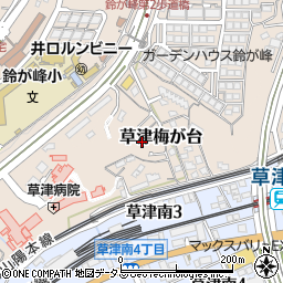 広島県広島市西区草津梅が台周辺の地図
