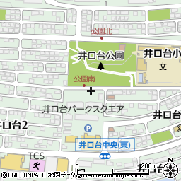 広島県広島市西区井口台周辺の地図