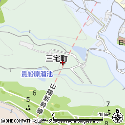 広島県広島市佐伯区三宅町周辺の地図