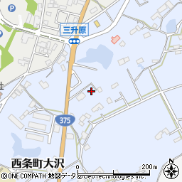 広島県東広島市西条町大沢10088周辺の地図