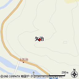 奈良県吉野郡吉野町矢治周辺の地図