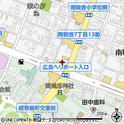 ローソン広島南観音店周辺の地図