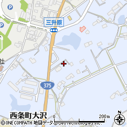 広島県東広島市西条町大沢88周辺の地図