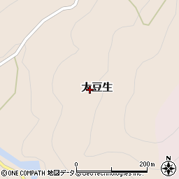 奈良県吉野郡東吉野村大豆生周辺の地図