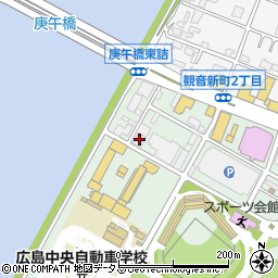 広島三菱自動車販売株式会社　観音店周辺の地図