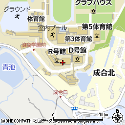 Ｒ号館周辺の地図