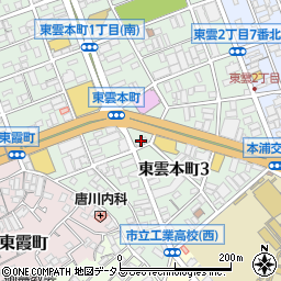セブンイレブン広島東雲本町３丁目店周辺の地図