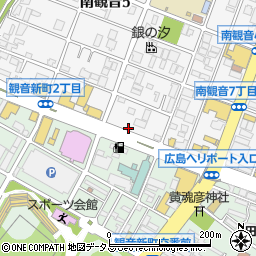 広島レンタカー株式会社　観音営業所周辺の地図