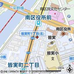 セブンイレブン広島皆実１丁目北店周辺の地図