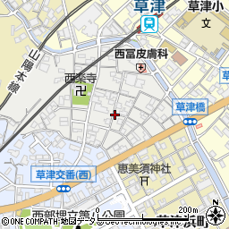広島県広島市西区草津本町周辺の地図