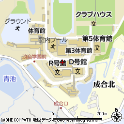 大阪体育大学　診療所周辺の地図