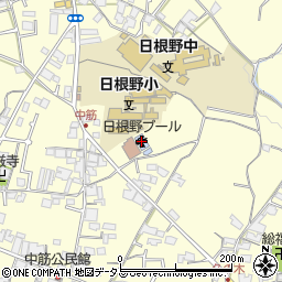 泉佐野市日根野プール周辺の地図