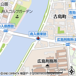 舟入橋東詰周辺の地図