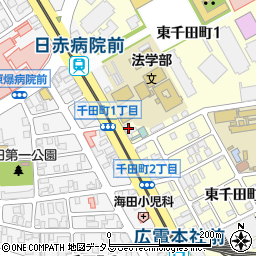 大吉 千田町店周辺の地図