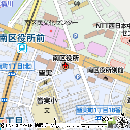広島市南区役所周辺の地図
