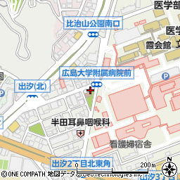 日本調剤　広大前薬局周辺の地図