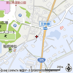 広島県東広島市西条町大沢1258周辺の地図