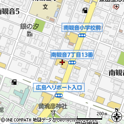 ＨｏｎｄａＣａｒｓ広島観音店周辺の地図