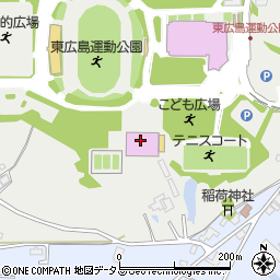 東広島運動公園テニスコート周辺の地図