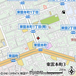 カギの１１０番救急車東雲本町周辺の地図