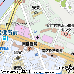 広島県立広島産業会館周辺の地図