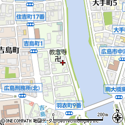リパーク広島羽衣町駐車場周辺の地図