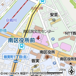 広島市南区民文化センター周辺の地図
