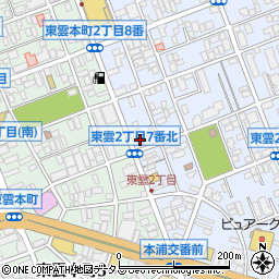 広島市信用組合東雲支店周辺の地図