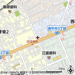 ほっかほっか亭　庚午店周辺の地図