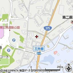 広島県東広島市西条町田口3418周辺の地図
