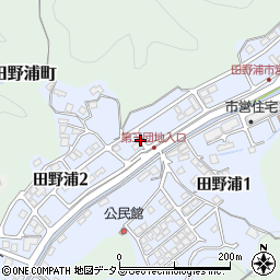 広島県三原市田野浦2丁目周辺の地図
