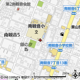 広島市立　南観音児童館周辺の地図