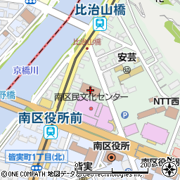 広島県庁　西部建設事務所三篠川復旧事業課周辺の地図