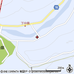 奈良県吉野郡東吉野村中黒1130周辺の地図