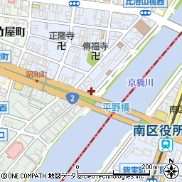 広島県広島市中区昭和町8-17周辺の地図