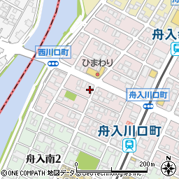 広島県広島市中区西川口町周辺の地図