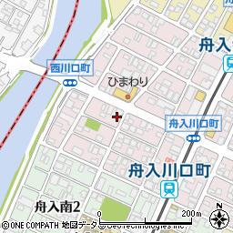 広島県広島市中区西川口町周辺の地図