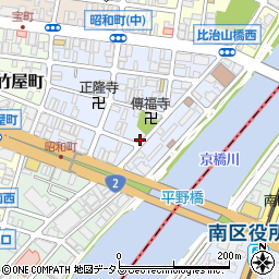 広島県広島市中区昭和町9-7周辺の地図