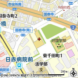 丸亀製麺 アーバス東千田ショッピングモール店周辺の地図