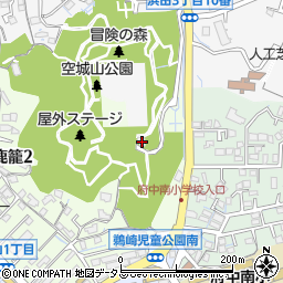 空城山公園周辺の地図