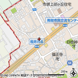 ファミリーマート泉佐野樫井川北店周辺の地図