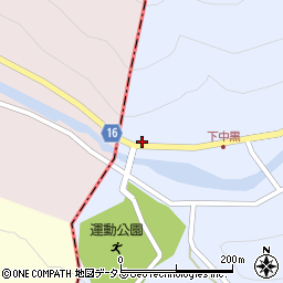 奈良県吉野郡東吉野村中黒7周辺の地図