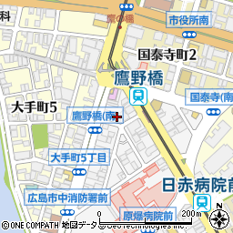 上野学園広島外語専門学校周辺の地図
