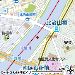 京橋川周辺の地図