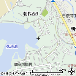 弘法池東公園周辺の地図