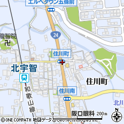 住川町周辺の地図