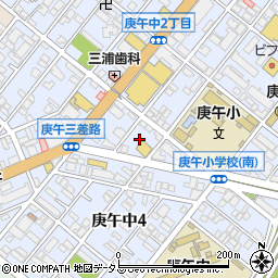 広島県広島市西区庚午中1丁目20周辺の地図