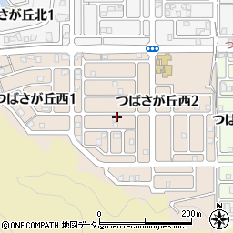 大阪府熊取町（泉南郡）つばさが丘西周辺の地図